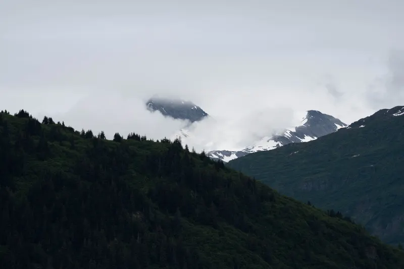 Berge in den Wolken